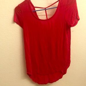 Bright red t shirt